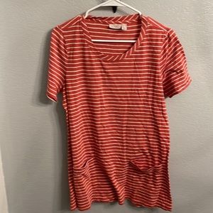 Logo Lori Goldstein striped tee